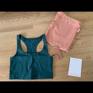 Paloma bra in moss from girlfriend collective